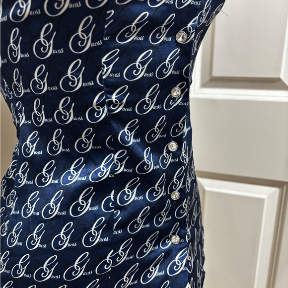 Vintage Guess Navy Blue Button Down Shirt - Picture 7 of 10